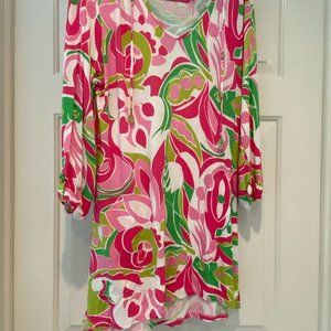 Multi colored beach coverup